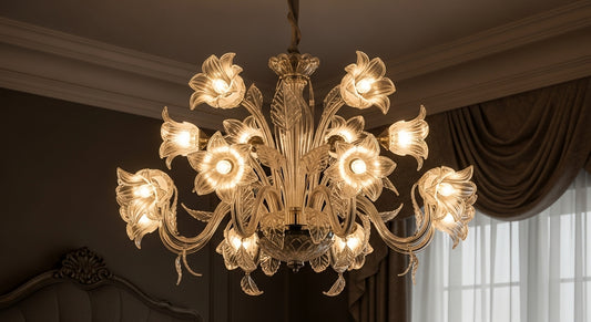 Elysian Floral Glass Chandelier